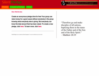 silentpledge.com screenshot