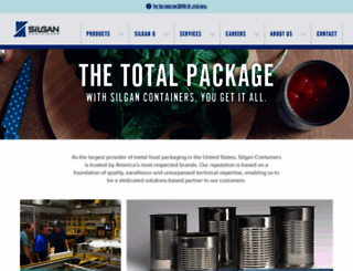 silgancontainers.com screenshot