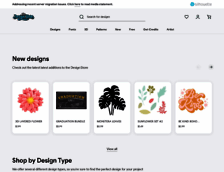 silhouettedesignstore.com screenshot