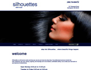 silhouettessalonspa.com screenshot
