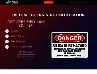 silica-training.com screenshot