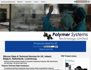 siliconepolymers.co.uk screenshot