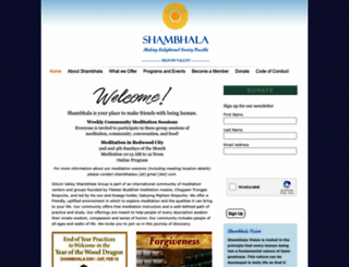 siliconvalley.shambhala.org screenshot