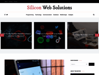 siliconwebsolutions.com screenshot