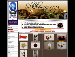 silkflowers.co.za screenshot