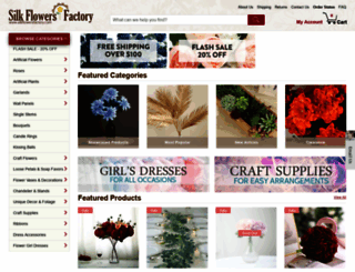 silkflowersfactory.com screenshot
