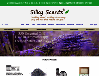 silkyscents.com screenshot