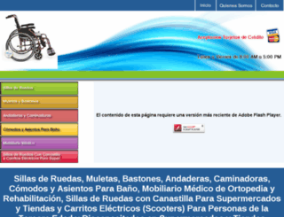 sillasderuedasyequiposmedicos.com.mx screenshot