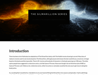 silmarillionseries.com screenshot