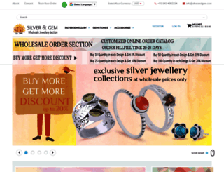 silverandgemwholesale.com screenshot