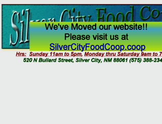 silvercityfoodcoop.com screenshot