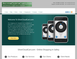 silvercloudcart.com screenshot