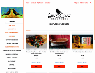 silvercrowcreations.com screenshot
