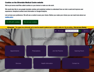 silverdalemedicalcentre.co.uk screenshot