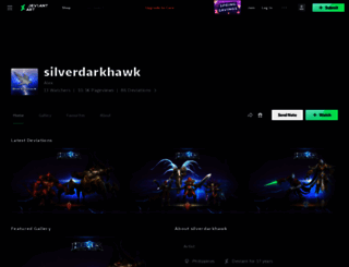 silverdarkhawk.deviantart.com screenshot