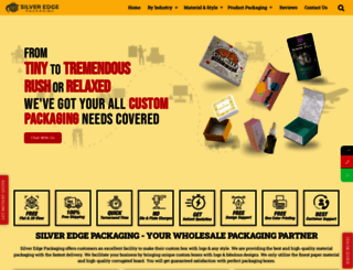 silveredgepackaging.com screenshot
