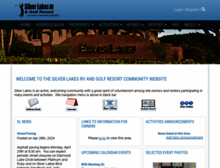 silverlakesrvandgolfresort.net screenshot