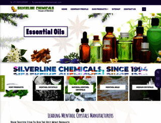 silverlinechemicals.com screenshot