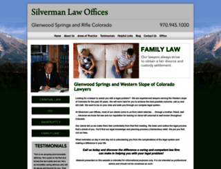 silvermanlawoffices.com screenshot