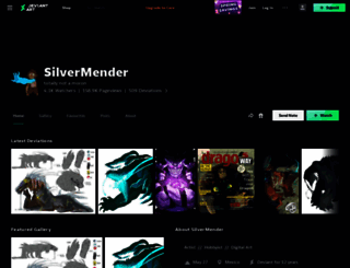 silvermender.deviantart.com screenshot