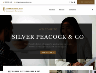 silverpeacock.com.au screenshot