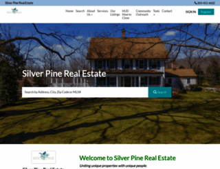 silverpinerealestate.com screenshot