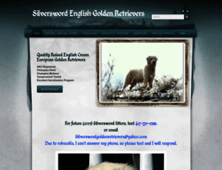 silverswordgoldenretrievers.com screenshot