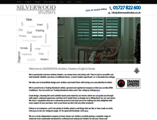 silverwoodshutters.co.uk screenshot