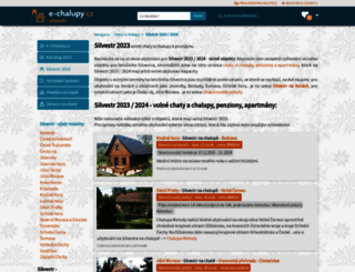 silvestr.e-chalupy.cz screenshot