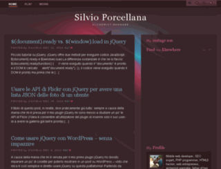 silvioporcellana.com screenshot