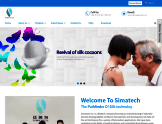 simatech-silk.com screenshot