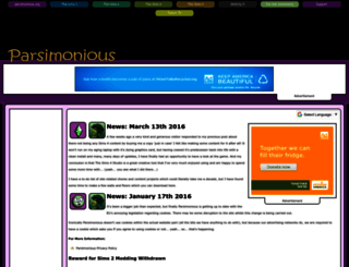 simcrafters.parsimonious.org screenshot