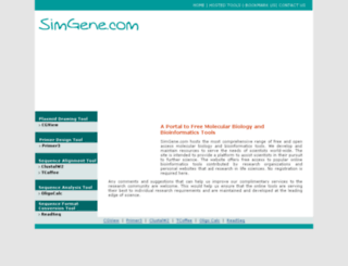 simgene.com screenshot
