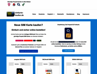 simkarte-kaufen.de screenshot