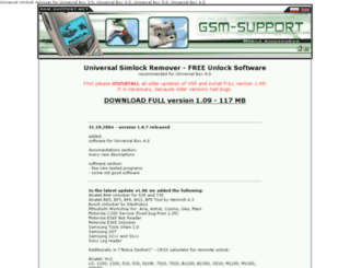 simlock.gsm-support.net screenshot
