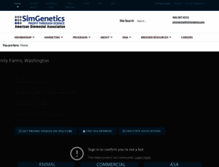 simmental.org screenshot