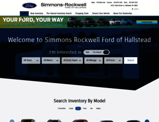 simmonsrockwellfordofhallstead.com screenshot