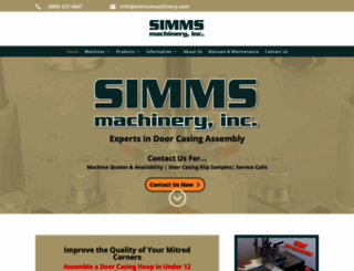 simmsmachinery.com screenshot