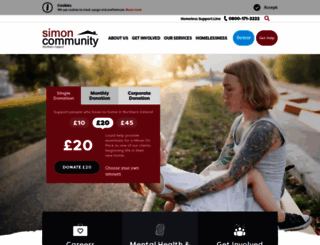 simoncommunity.org screenshot