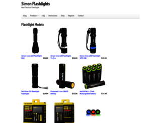 simonflashlights.net screenshot
