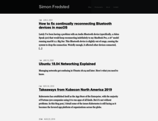 simonfredsted.com screenshot