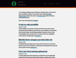simonholywell.com screenshot
