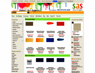 simonsartsupplies.com screenshot