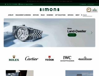 simonsjewelers.com screenshot
