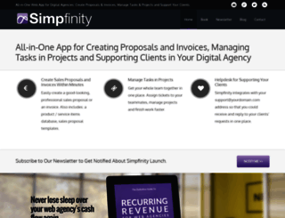 simpfinity.com screenshot