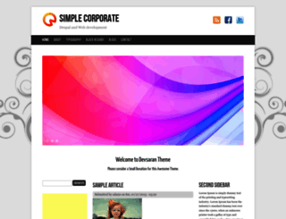 simple-corporate.techsaran.com screenshot