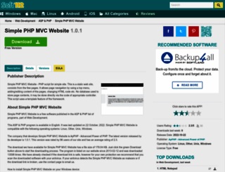 simple-php-mvc-website.soft112.com screenshot