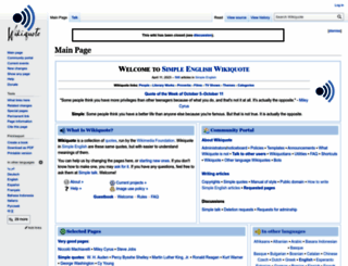 simple.wikiquote.org screenshot