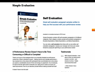 simpleevaluation.com screenshot