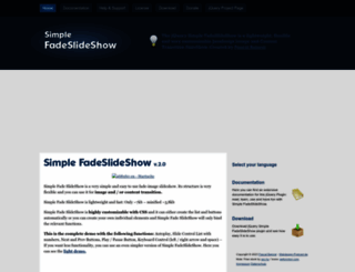 simplefadeslideshow.com screenshot